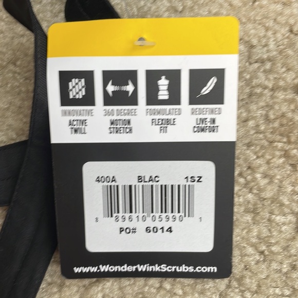 Wonder Work Black Scrub Cap - Brand New! - Picture 2 of 2